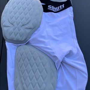 Padded compression shorts
